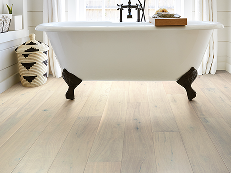 Bathtub and hardwood from the Floor Store and Design in Columbia